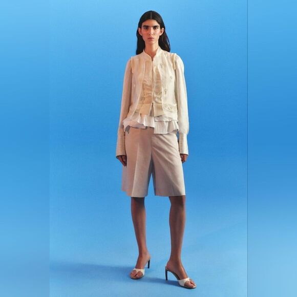 NWT ZARA Authentic ROMANTIC SHIRT ZARA ICONS LIMITED EDITION oyster white - Picture 10 of 17